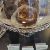 vegan coffee cake donut and vegan double chocolate donut at Oblivion Comics and Coffee in Sacramento