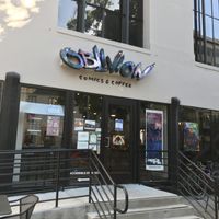 Entrance at Oblivion Comics and Coffee in Sacramento