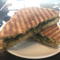 Grilled Pesto Cheeze Panini  at Oblivion Comics and Coffee in Sacramento