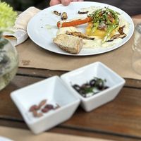 Roasted veggies and polenta  at Arvore in Porto