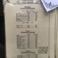 Menu at Nautic Bar in Praia De Mira