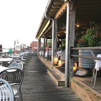 The patios and riverfront atmosphere at The George on the Riverwalk in Wilmington