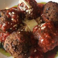 Eggplant Meatless Meatballs at Tiga's Artisan Pizzeria in Medford