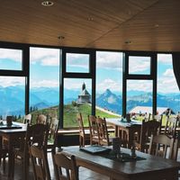 Ausblick Panoramarestaurant  at Panoramarestaurant Wallberg in Rottach-egern
