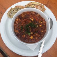 Chili sin carne at Panoramarestaurant Wallberg in Rottach-egern