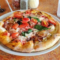 Vegan pizza with potato at SPIN Neapolitan Pizza in Richardson