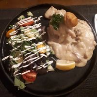 Vol au vent (there were also fries with mayo) at Recollets in Antwerpen