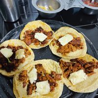 Tacos de Pastor at Por Siempre Vegana Vol II in Mexico City