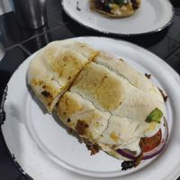 Torta de Pastor at Por Siempre Vegana Vol II in Mexico City