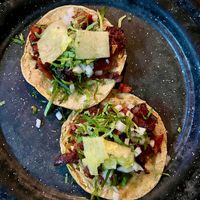 Tacos Al Pastorr #Veganuary at Por Siempre Vegana Vol II in Mexico City