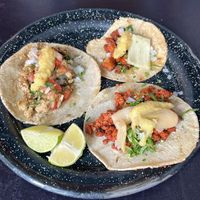 Seitan chimichurri, pastor, chorizo  at Por Siempre Vegana Vol II in Mexico City