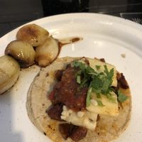 Tacos al pastor at Por Siempre Vegana Vol II in Mexico City