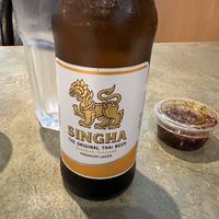 Singha Thai Beer  at The King and I in Rochester