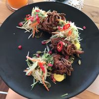 Bhajis- they were delicious!!  at Pixie and the Hawk in Torrensville