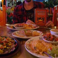 Colored table: vegetarian & vegan options. at Fiesta Mexicana in Page
