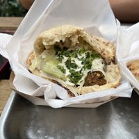 Falafel pita  at Hummus Bar - Hollan Erno in Budapest