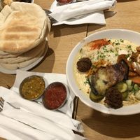 Hummus falafel salad at Hummus Bar - Hollan Erno in Budapest