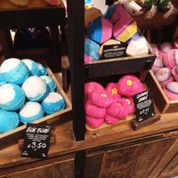 Inside store, lots of vegan goodies! at LUSH in Dartford
