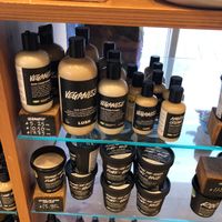 Vegan hair products.  at LUSH in Maidstone