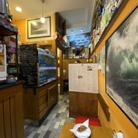 Very limited inside seating  at Pan e Vin in Corniglia