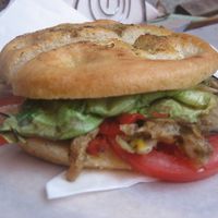 Vegan Sandwich at Pan e Vin in Corniglia