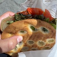 Vegan sandwich  at Pan e Vin in Corniglia