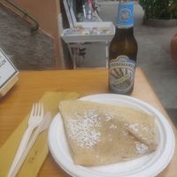 Vegane gluten-freie Zitronen-Zimt Crepe! at 5 Terre in Manarola