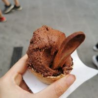 Chocolate ice-cream at 5 Terre in Manarola
