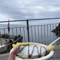 Chocolate and Hazelnut Crepe  at 5 Terre in Manarola