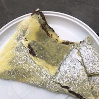 Crepe with vegan hazelnut spread!  at 5 Terre in Manarola