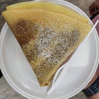 Vegan crepe with chocolate and hazelnut cream at 5 Terre in Manarola
