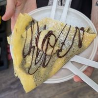 Chocolate hazelnut crepe! at 5 Terre in Manarola