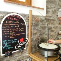 Crepe menu at 5 Terre in Manarola