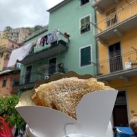 Vegan lemon, sugar, and cinnamon crepe! at 5 Terre in Manarola