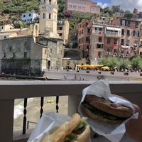 Focaccia composées  at Lunch Box in Vernazza
