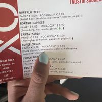   at Lunch Box in Vernazza