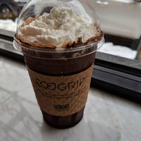 Grasshopper frappe ice cream shake... Mint chocolate is all I need to say :p at FoMu - Tremont in Boston