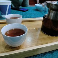 The pu'er was excellent at Shangdao Vegetarian 上道素食 in Xian