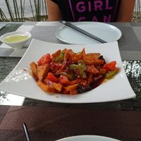 Tofu, wood ear mushroom and veg. at Shangdao Vegetarian 上道素食 in Xian