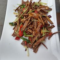 Soft bamboo and lemon grass at Shangdao Vegetarian 上道素食 in Xian