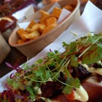 Vegan swigg dog at The Swigg in Swansea