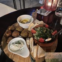 Tabla de falafel  at Bistro Arbol in Lanzarote