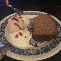 Lemon and Poppy Seed Cake with Hazelnut Ice cream  at Bistro Arbol in Lanzarote