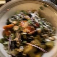 Sorry for bad shot, yummy salad bowl  at Bistro Arbol in Lanzarote