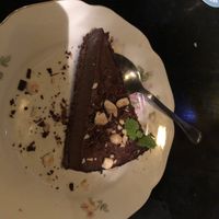 Chocolate tart  at Bistro Arbol in Lanzarote