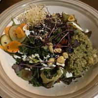 Green pesto salad   at Bistro Arbol in Lanzarote