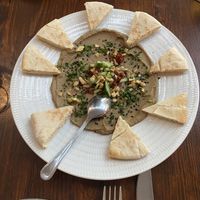 Baba ganoush starter   at Bistro Arbol in Lanzarote