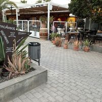 Signage for Bistro Arbol  at Bistro Arbol in Lanzarote