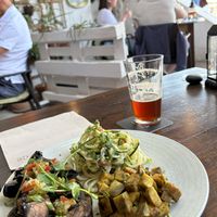 Juicy portobello mushrooms   at Bistro Arbol in Lanzarote