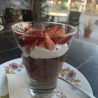 Chocolate mousse  at Bistro Arbol in Lanzarote